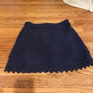 Club Monaco Navy Scallop Mini Skirt - size 6